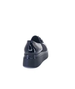 Ivoire0130a Ivoire 2C4386 Cuir Vernis Noir*Femme Mocassins