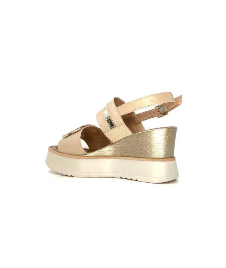 Ivoire0130a Ivoire 7C 4670Pe Cuir Beige*Femme Plateformes