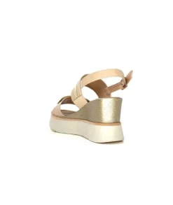 Ivoire0130a Ivoire 7C 4670Pe Cuir Beige*Femme Plateformes