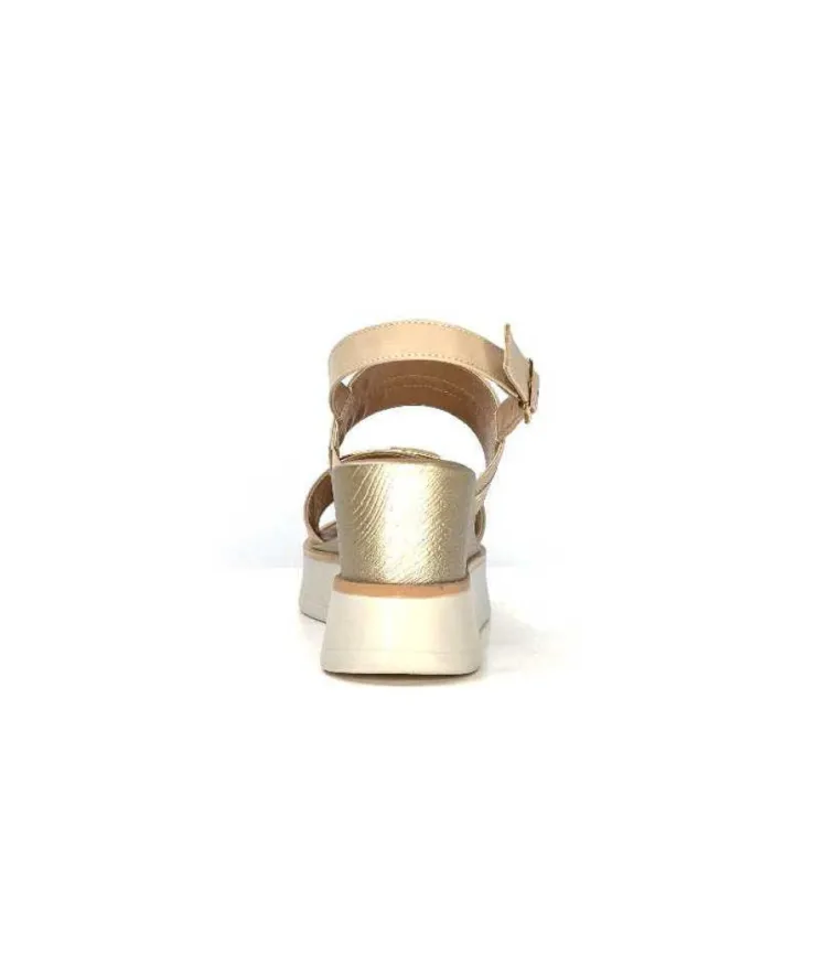 Ivoire0130a Ivoire 7C 4670Pe Cuir Beige*Femme Plateformes
