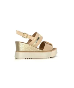 Ivoire0130a Ivoire 7C 4670Pe Cuir Beige*Femme Plateformes