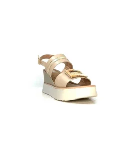 Ivoire0130a Ivoire 7C 4670Pe Cuir Beige*Femme Plateformes