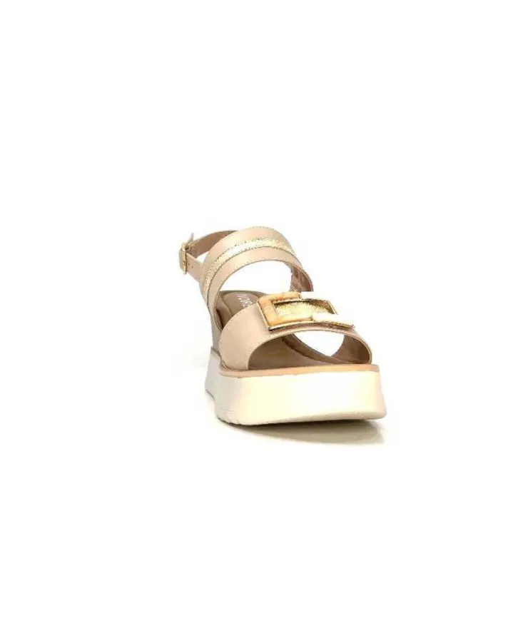 Ivoire0130a Ivoire 7C 4670Pe Cuir Beige*Femme Plateformes