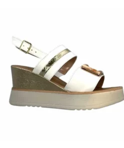 Ivoire0130a Ivoire 7C 4670Pe Cuir Blanc*Femme Plateformes