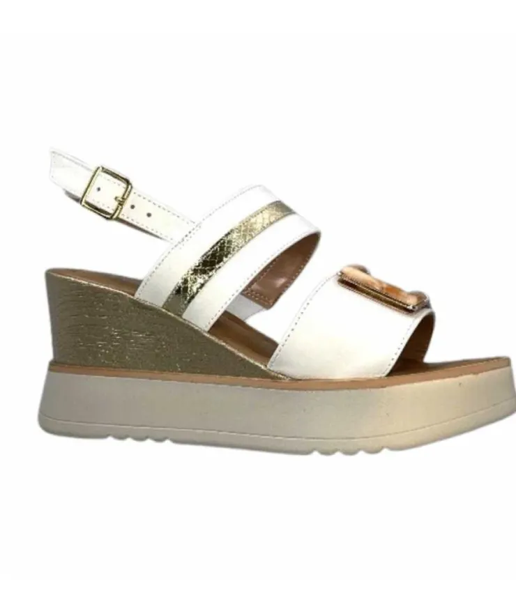 Ivoire0130a Ivoire 7C 4670Pe Cuir Blanc*Femme Plateformes