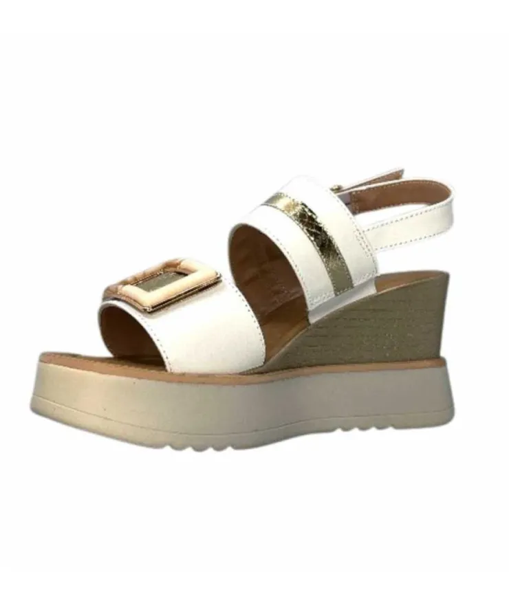 Ivoire0130a Ivoire 7C 4670Pe Cuir Blanc*Femme Plateformes