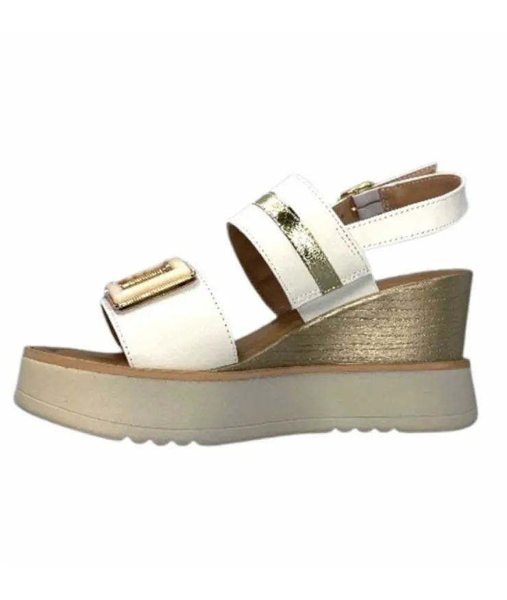 Ivoire0130a Ivoire 7C 4670Pe Cuir Blanc*Femme Plateformes