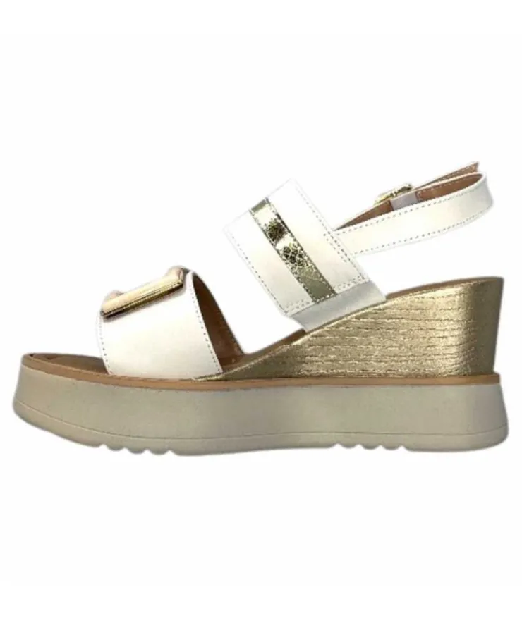 Ivoire0130a Ivoire 7C 4670Pe Cuir Blanc*Femme Plateformes