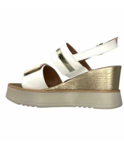 Ivoire0130a Ivoire 7C 4670Pe Cuir Blanc*Femme Plateformes