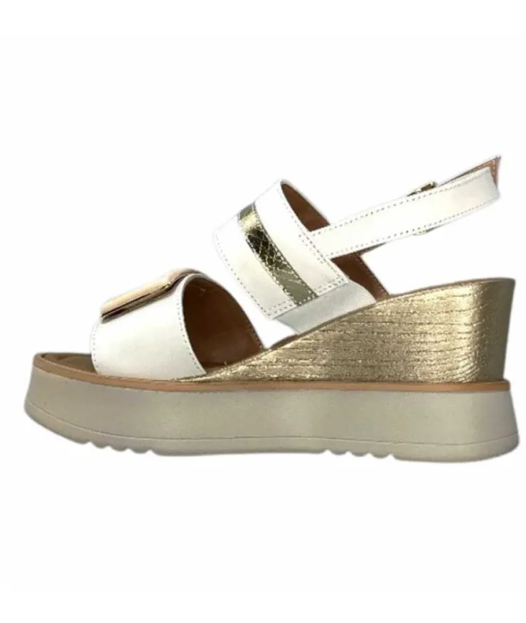 Ivoire0130a Ivoire 7C 4670Pe Cuir Blanc*Femme Plateformes