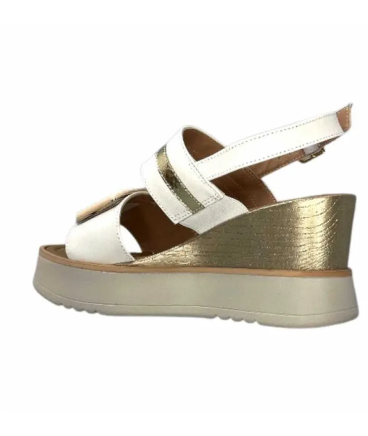 Ivoire0130a Ivoire 7C 4670Pe Cuir Blanc*Femme Plateformes