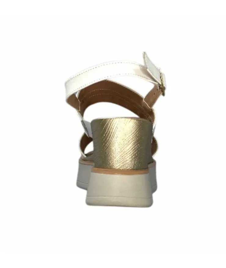 Ivoire0130a Ivoire 7C 4670Pe Cuir Blanc*Femme Plateformes