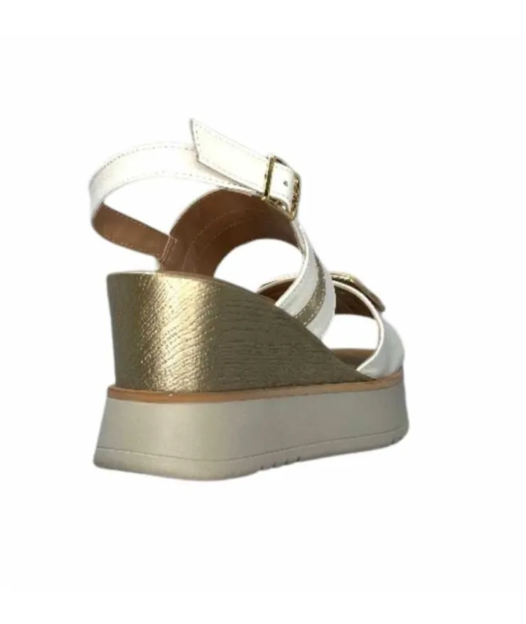Ivoire0130a Ivoire 7C 4670Pe Cuir Blanc*Femme Plateformes
