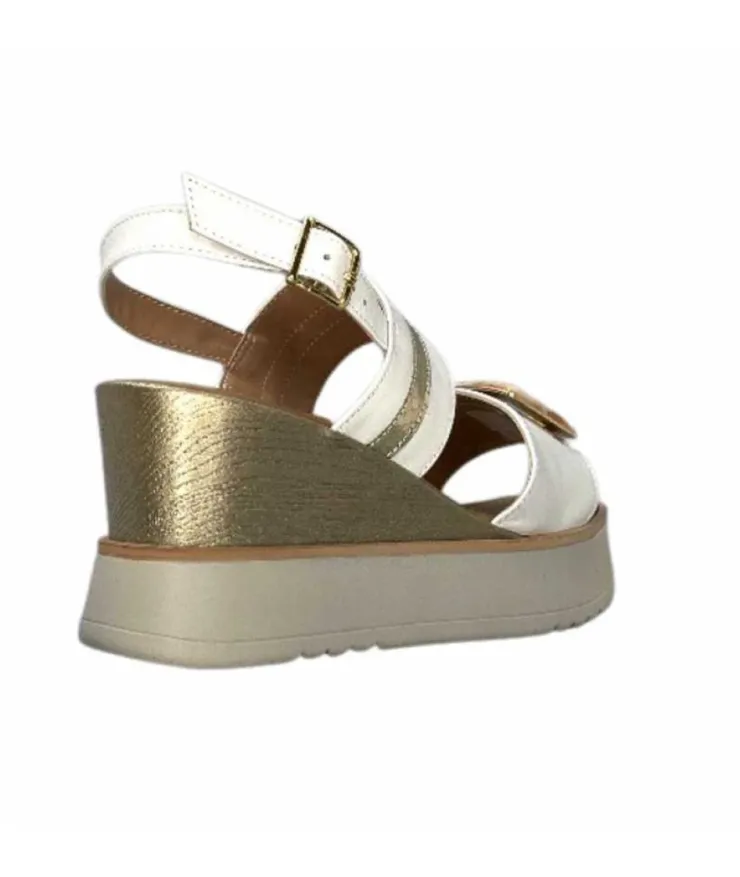 Ivoire0130a Ivoire 7C 4670Pe Cuir Blanc*Femme Plateformes
