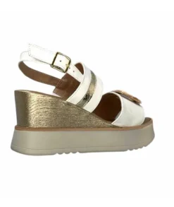 Ivoire0130a Ivoire 7C 4670Pe Cuir Blanc*Femme Plateformes