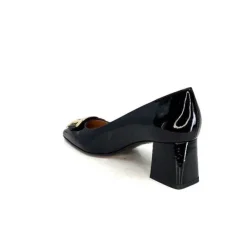 Ivoire0347b Ivoire Ch732 Cuir Vernis Noir*Femme Escarpins