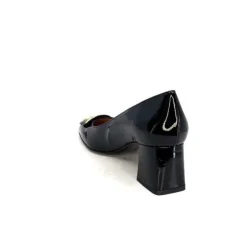 Ivoire0347b Ivoire Ch732 Cuir Vernis Noir*Femme Escarpins