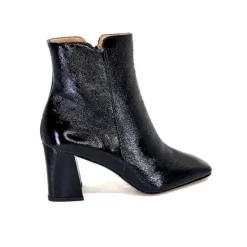 Ivoire0347b Ivoire Ch6556 Cuir Vernis Noir*Femme Bottines