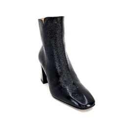 Ivoire0347b Ivoire Ch6556 Cuir Vernis Noir*Femme Bottines