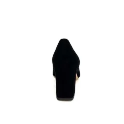 Ivoire0347b Ivoire Ch658 Daim Noir*Femme Escarpins