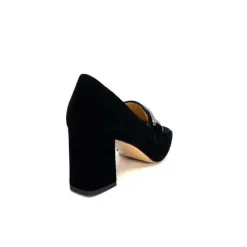 Ivoire0347b Ivoire Ch658 Daim Noir*Femme Escarpins