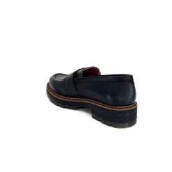 Ivoire0036a Ivoire Cv5053 Cuir Noir*Femme Mocassins