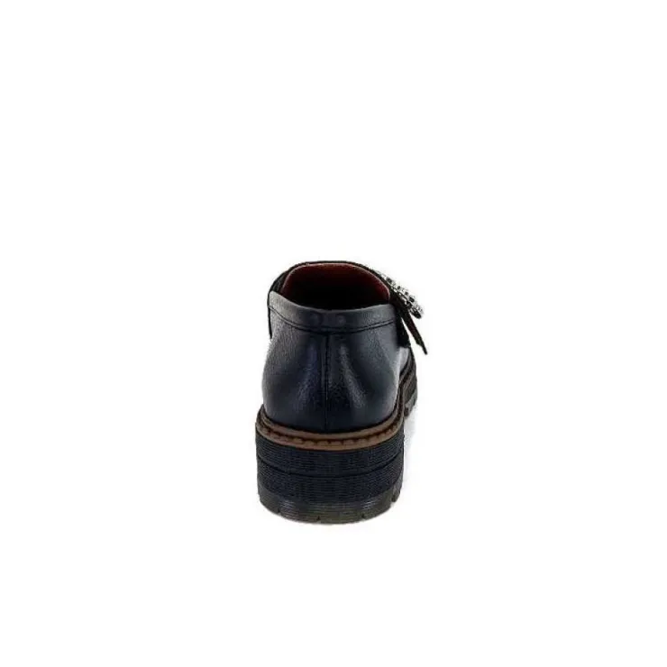 Ivoire0036a Ivoire Cv5053 Cuir Noir*Femme Mocassins
