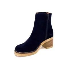 Ivoire0036a Ivoire Cv6104 Daim Bleu Marine*Femme Bottines