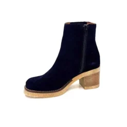 Ivoire0036a Ivoire Cv6104 Daim Bleu Marine*Femme Bottines