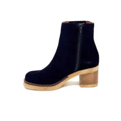 Ivoire0036a Ivoire Cv6104 Daim Bleu Marine*Femme Bottines