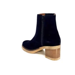 Ivoire0036a Ivoire Cv6104 Daim Bleu Marine*Femme Bottines