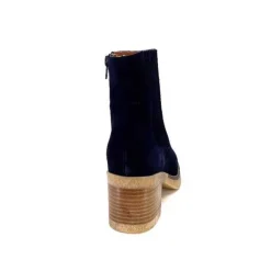 Ivoire0036a Ivoire Cv6104 Daim Bleu Marine*Femme Bottines