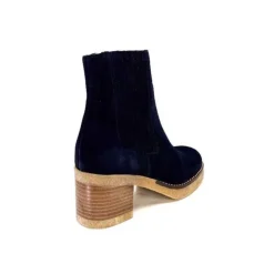Ivoire0036a Ivoire Cv6104 Daim Bleu Marine*Femme Bottines