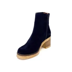 Ivoire0036a Ivoire Cv6104 Daim Bleu Marine*Femme Bottines
