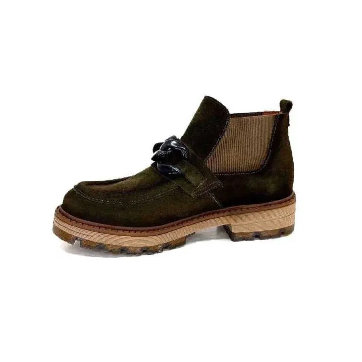Ivoire0036a Ivoire Cv5057 Daim Kaki*Femme Bottines