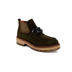 Ivoire0036a Ivoire Cv5057 Daim Kaki*Femme Bottines