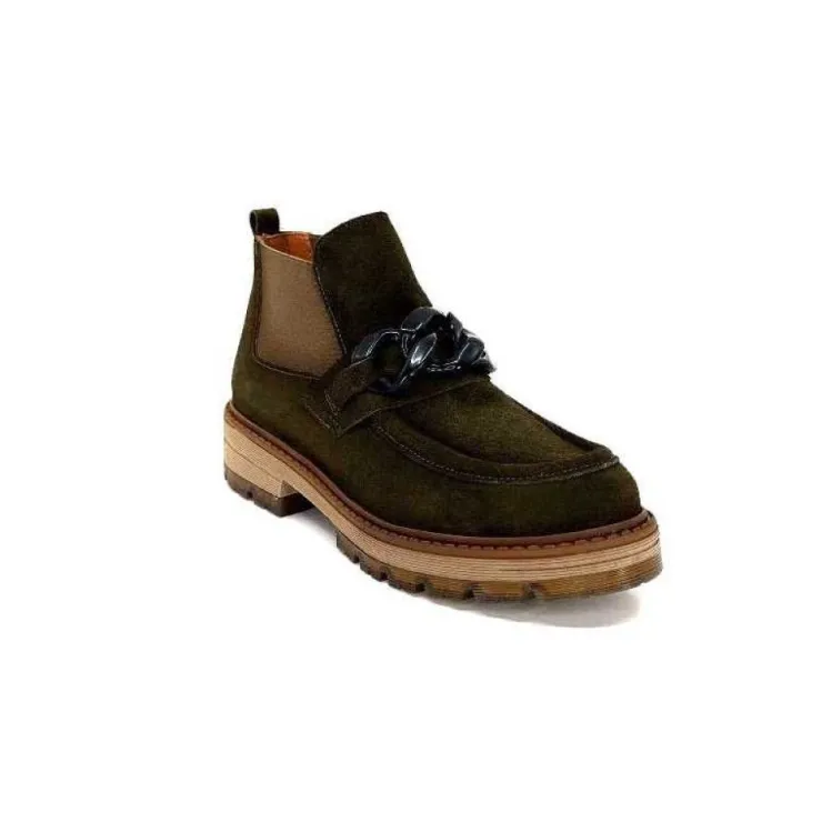 Ivoire0036a Ivoire Cv5057 Daim Kaki*Femme Bottines