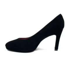 Ivoire0469 Ivoire 807D Daim Noir*Femme Escarpins