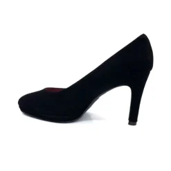 Ivoire0469 Ivoire 807D Daim Noir*Femme Escarpins