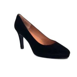 Ivoire0469 Ivoire 807D Daim Noir*Femme Escarpins