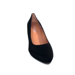 Ivoire0469 Ivoire 807D Daim Noir*Femme Escarpins