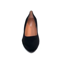 Ivoire0469 Ivoire 807D Daim Noir*Femme Escarpins