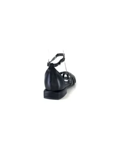 s.piero Ivoire E35.018 Cuir Noir*Femme Sandales
