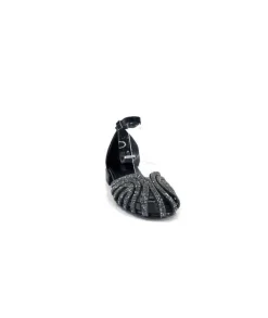 s.piero Ivoire E35.018 Cuir Noir*Femme Sandales