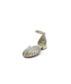 s.piero Ivoire E35.018 Cuir Or*Femme Sandales