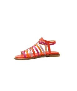 eliza Ivoire E10433 Cuir Orange Rose*Femme Sandales