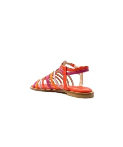 eliza Ivoire E10433 Cuir Orange Rose*Femme Sandales