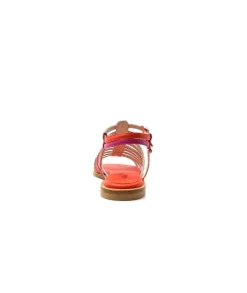 eliza Ivoire E10433 Cuir Orange Rose*Femme Sandales