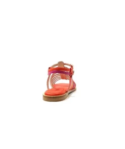 eliza Ivoire E10433 Cuir Orange Rose*Femme Sandales
