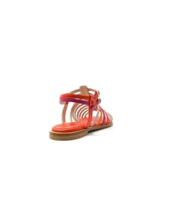 eliza Ivoire E10433 Cuir Orange Rose*Femme Sandales